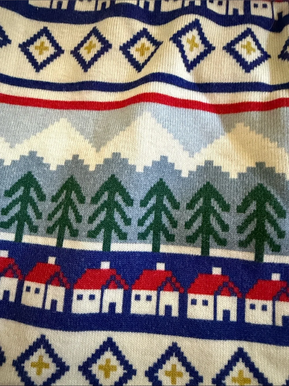Kids Holiday Tree & Cabin Print Pajama Leggings - Multicolor